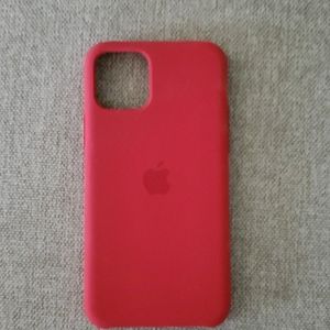 Red Silicone Apple Case 11 Pro